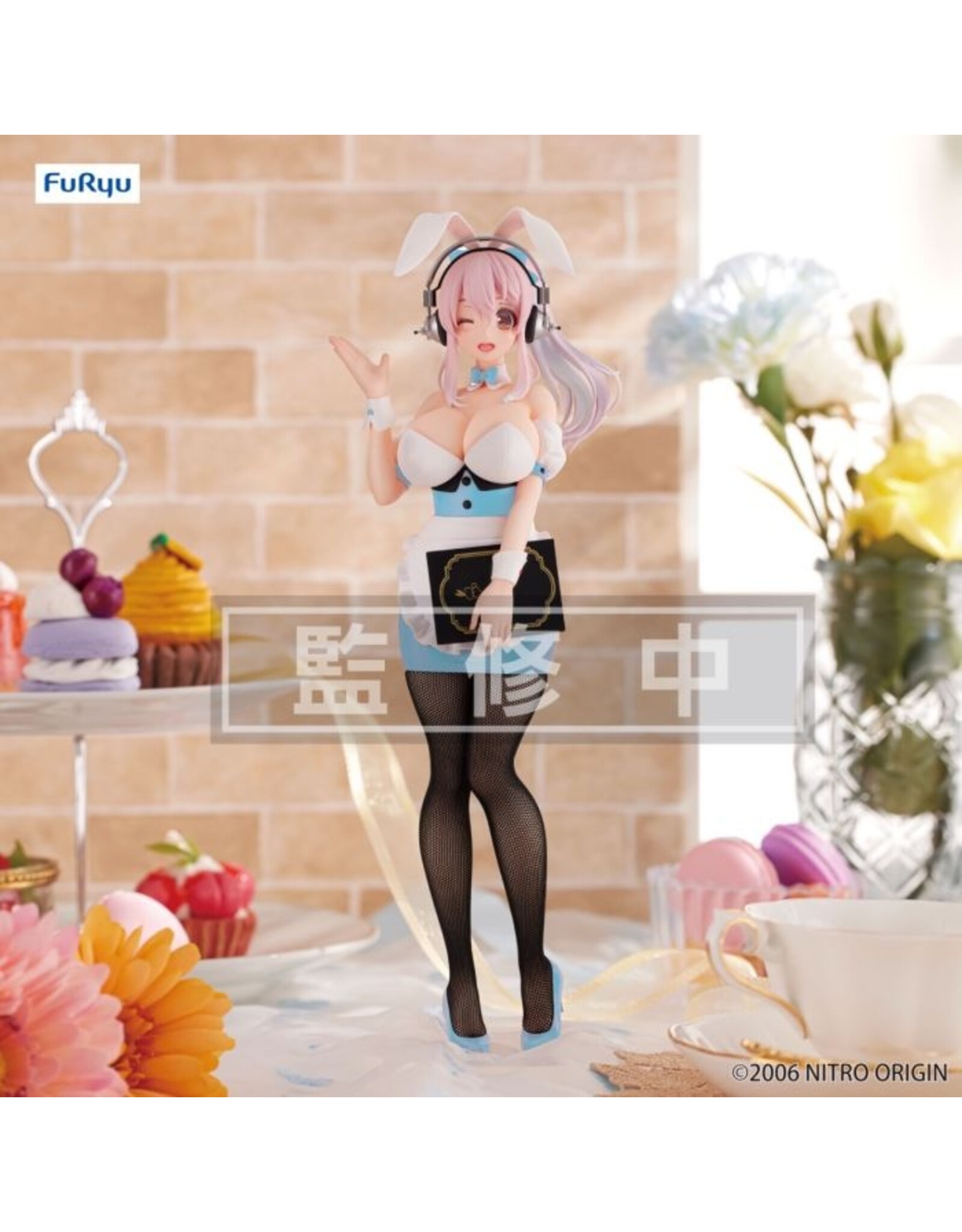 Super Sonico Waitress Light Blue Color Ver. Bicute Bunnies Figure *Pre-order*