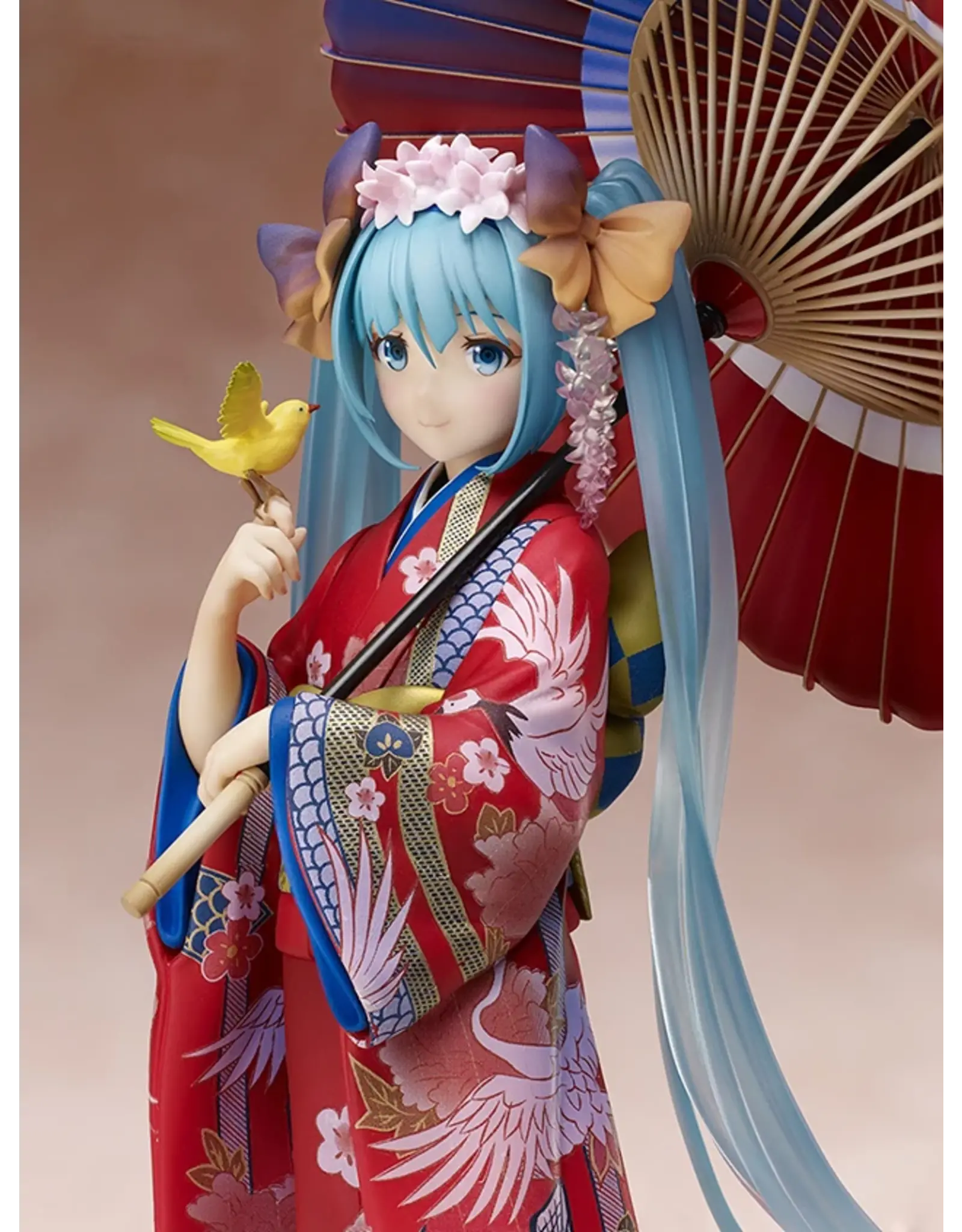 Vocaloid Hatsune Miku Flower Kimono 1/8 Scale Figure (Used)
