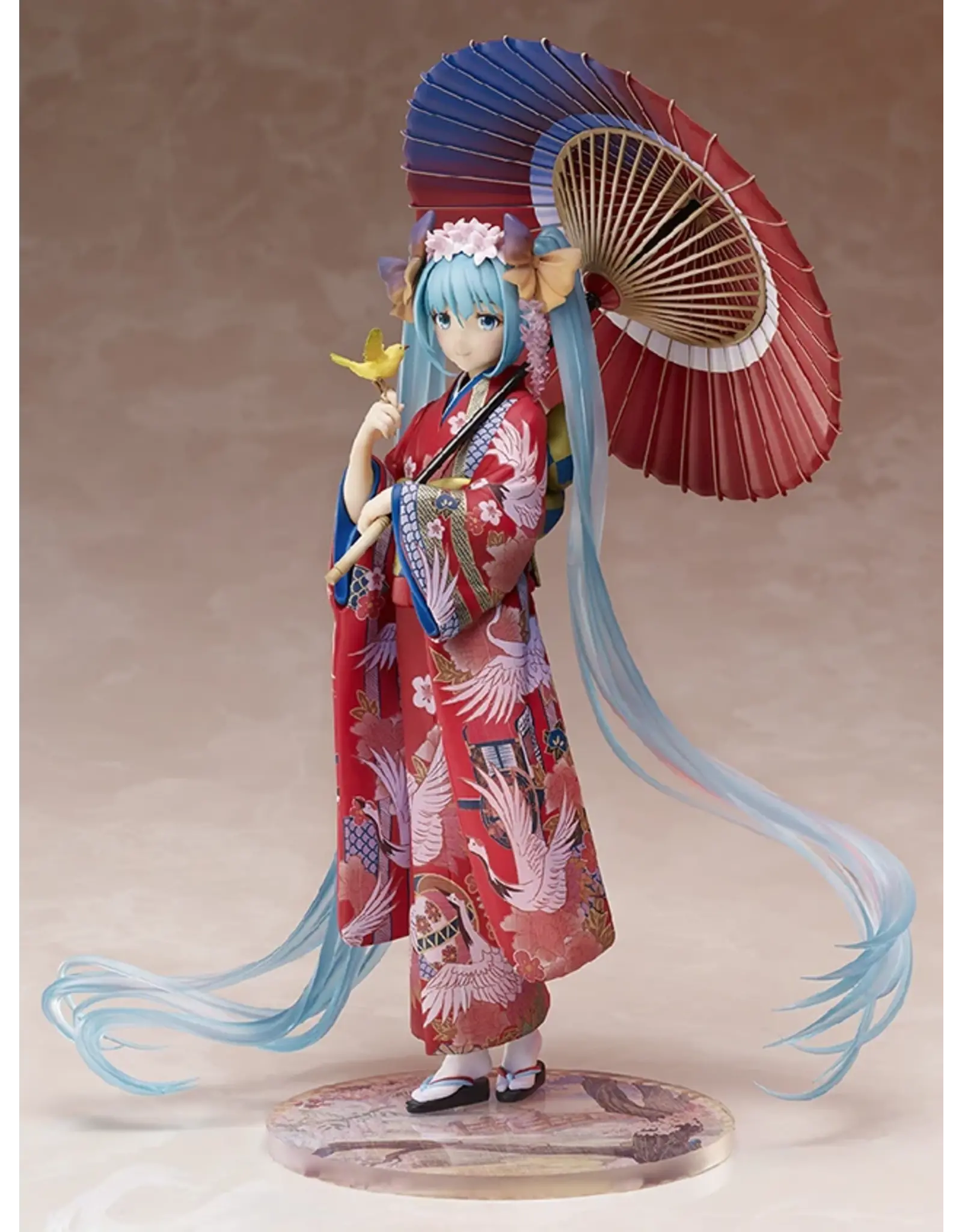 Vocaloid Hatsune Miku Flower Kimono 1/8 Scale Figure (Used)