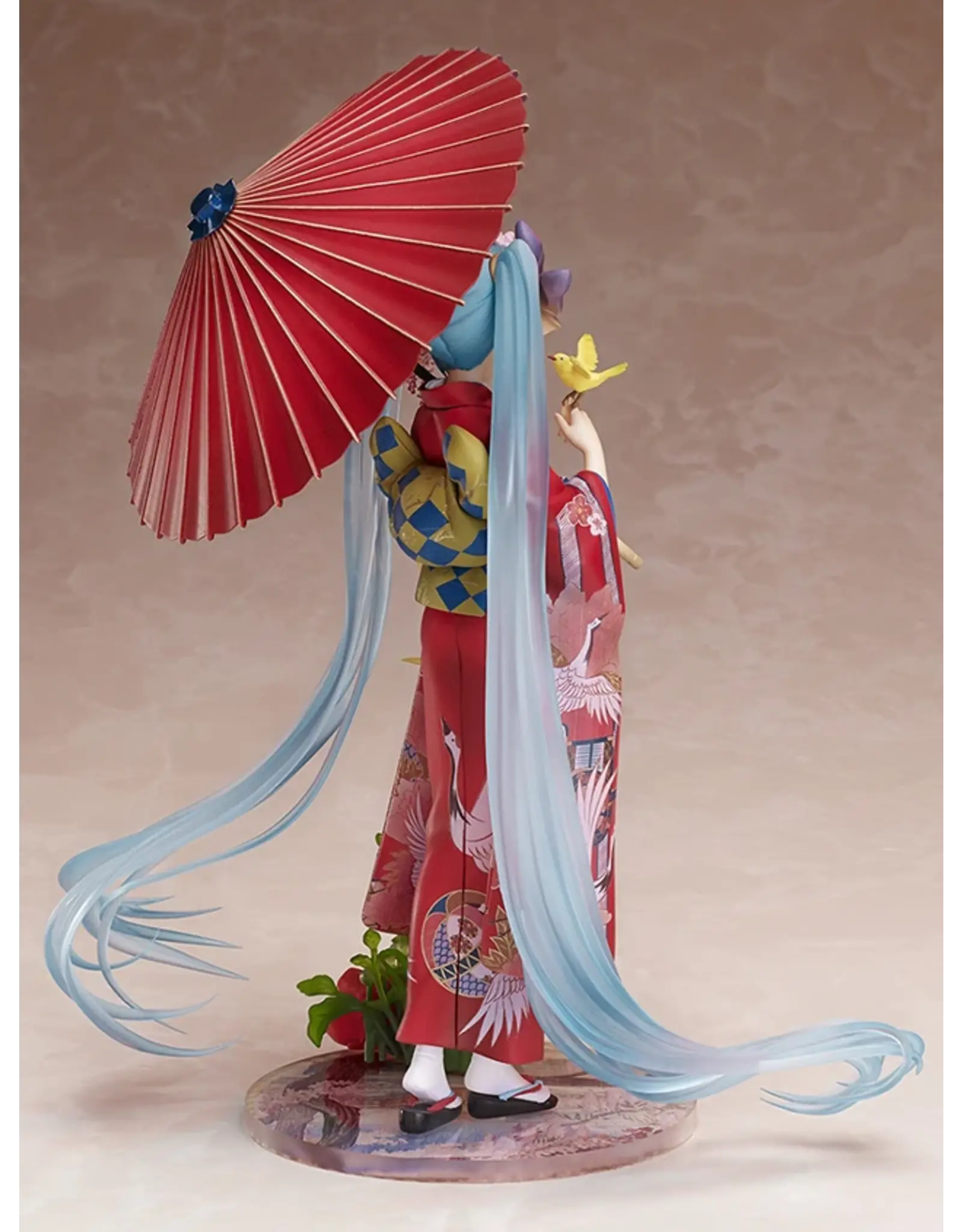 Vocaloid Hatsune Miku Flower Kimono 1/8 Scale Figure (Used)