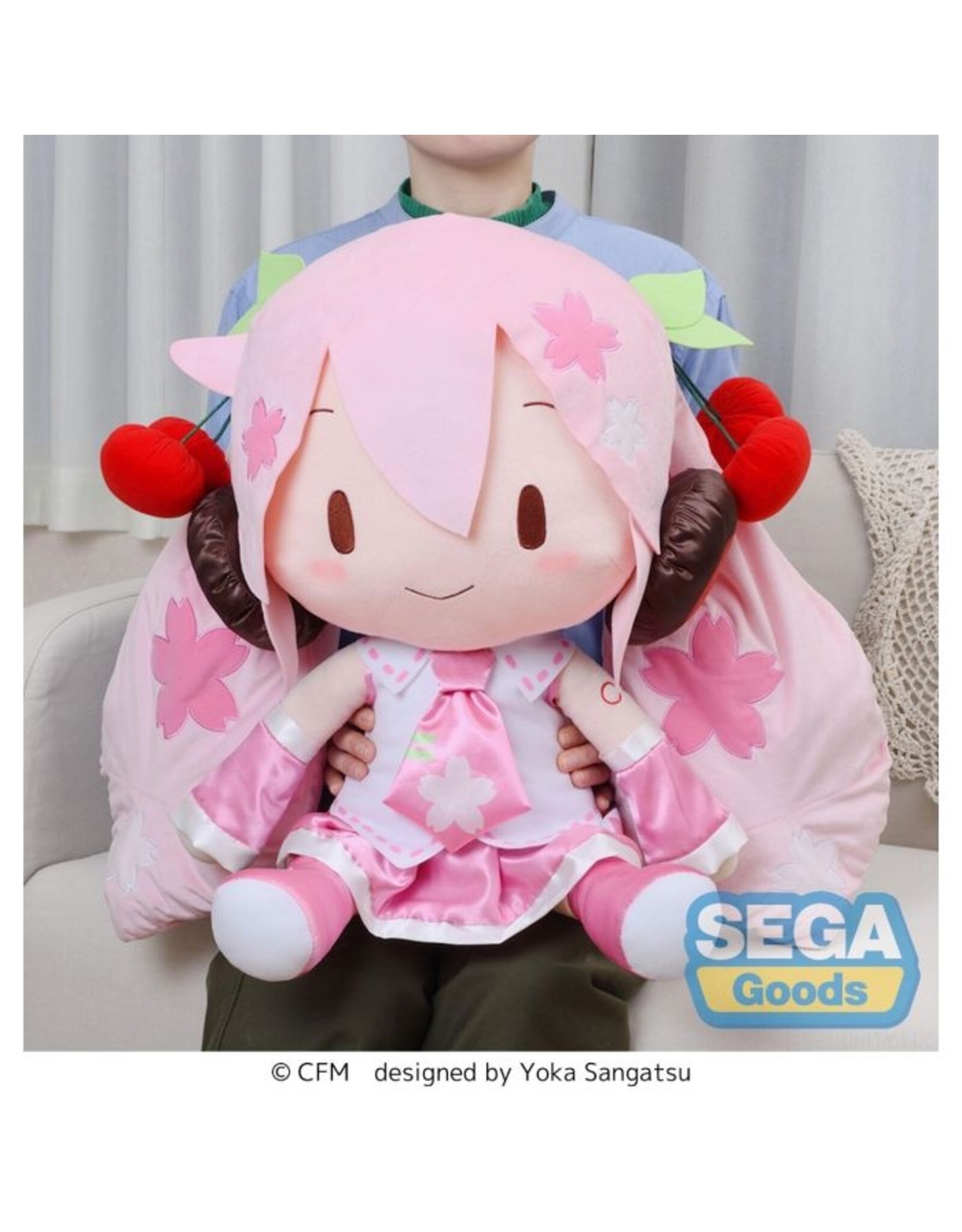 Vocaloid  Sakura Miku fuwa petit Dodeka Jumbo Plush *Pre-order*