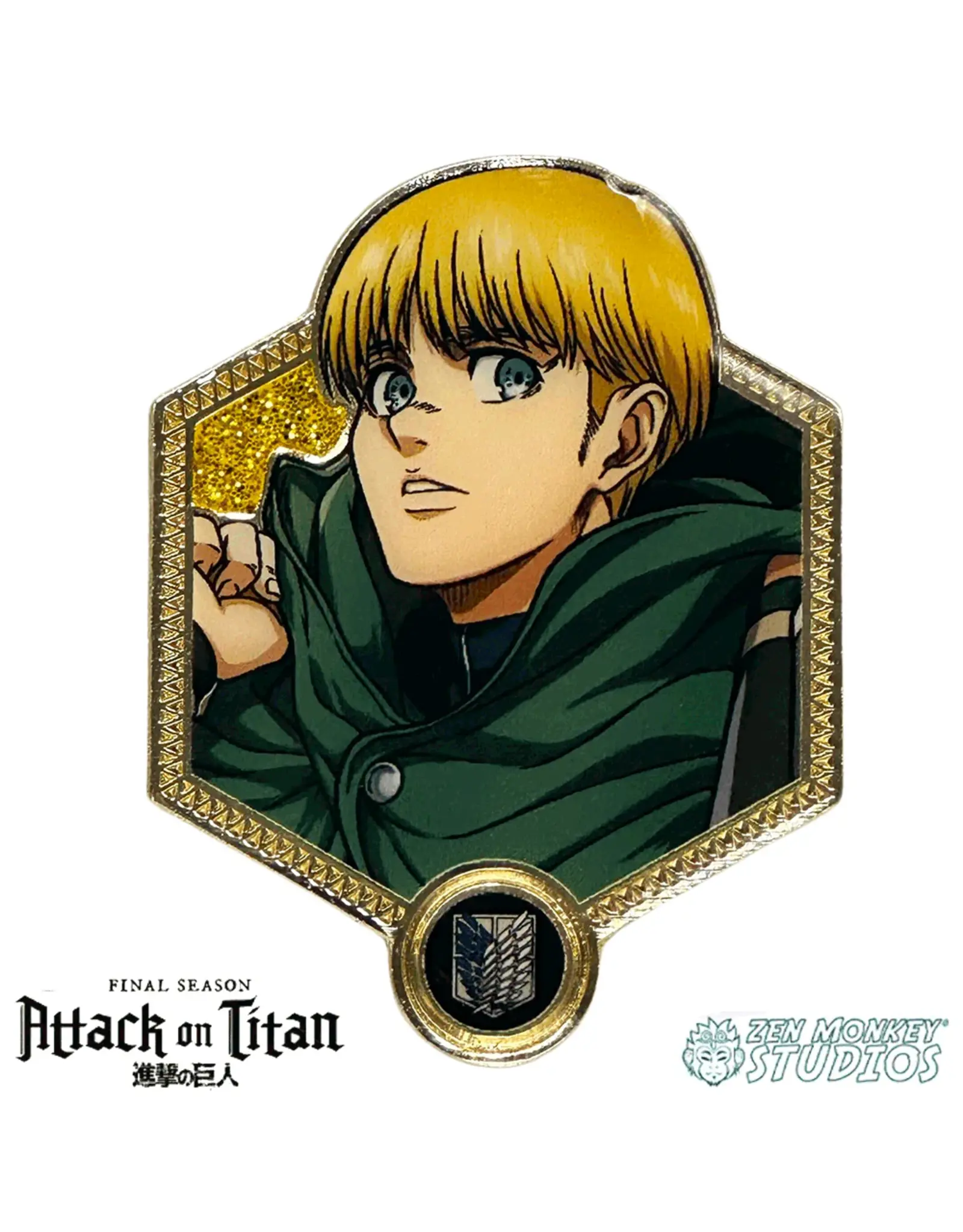 Zen Monkey Studios Attack On Titan Gold Pin- Armin