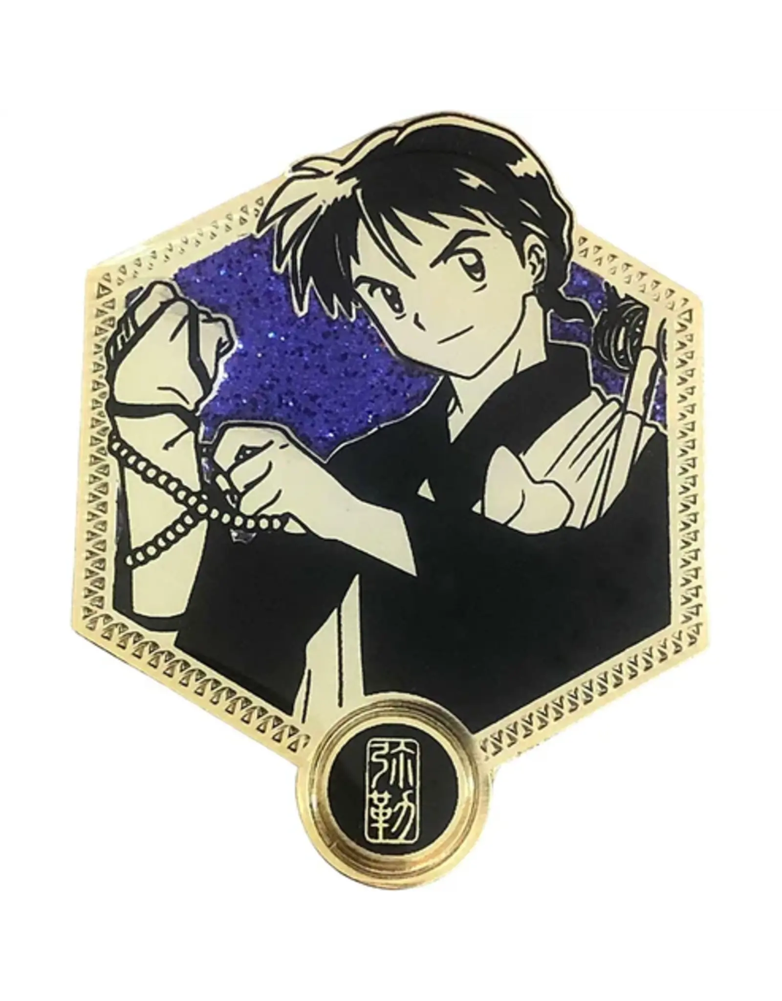 Zen Monkey Studios Inuyasha Gold Pin- Miroku