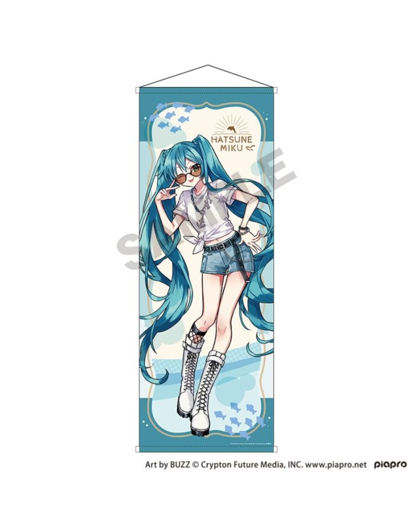 Japanese Import Hatsune Miku Life-size Tapestry Hatsune Miku Marine ☆ Kobe 2025 *Pre-order* *DEPOSIT ONLY*