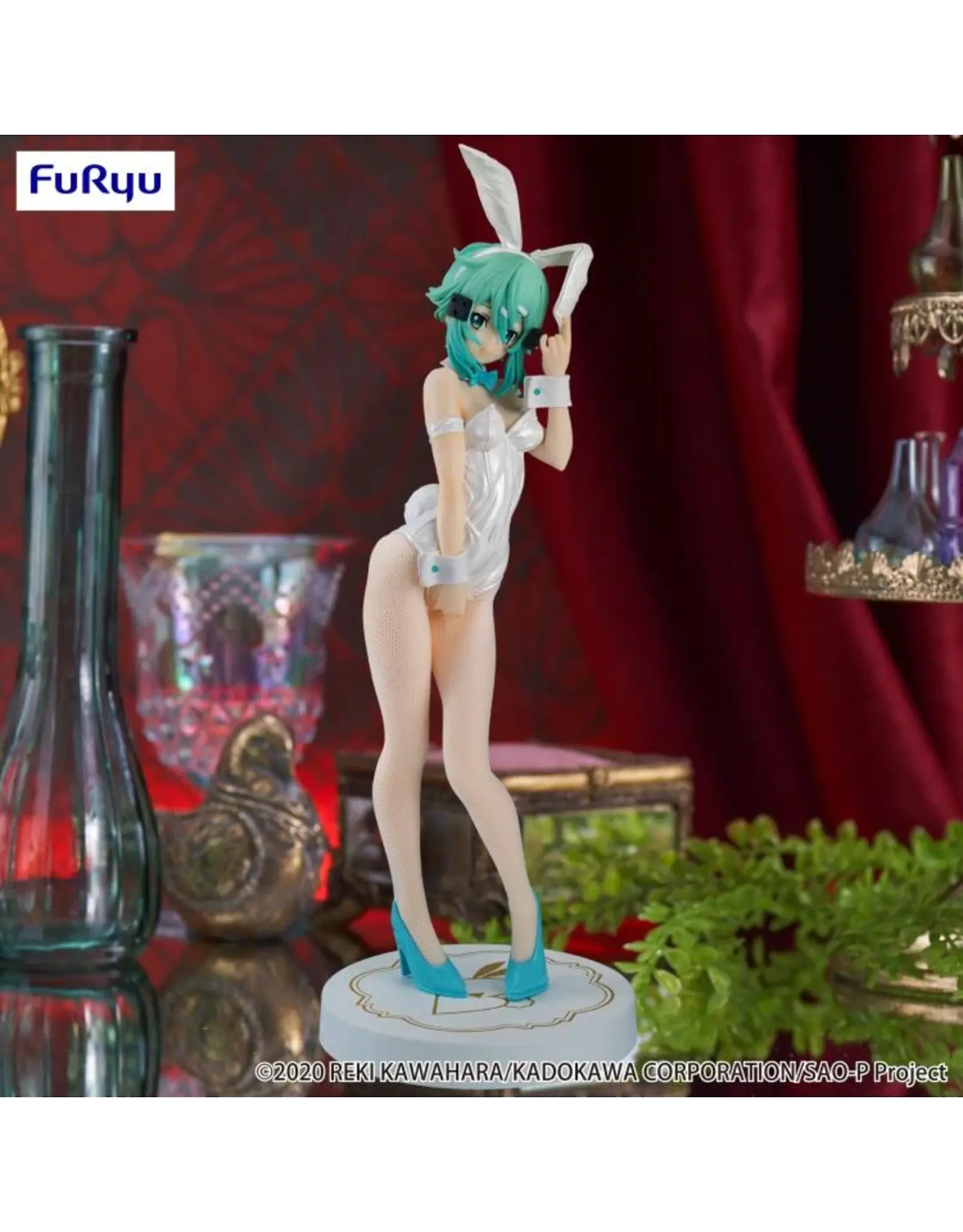 SAO Sinon White Pearl Bicute Bunnies Figure
