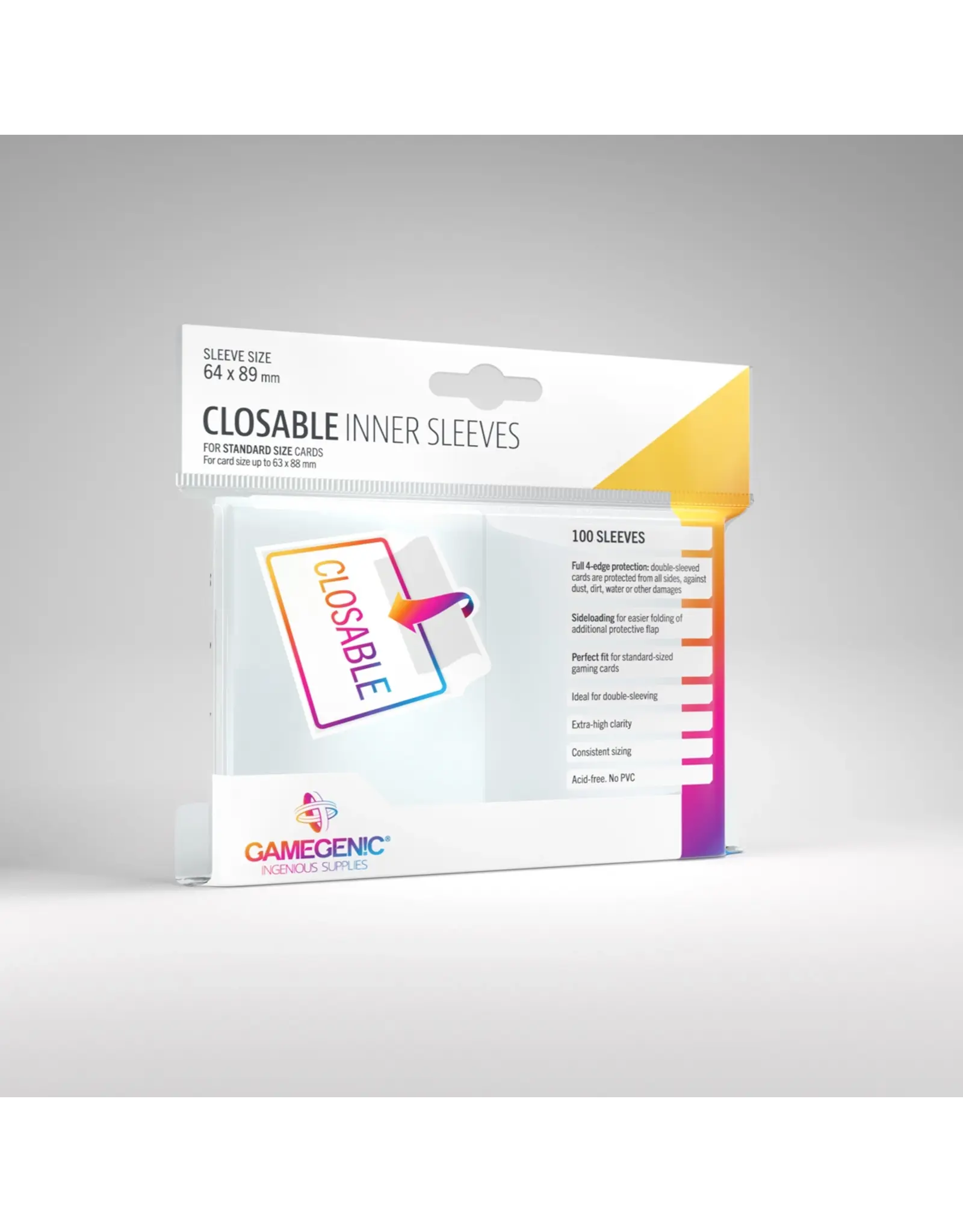 Gamgenics Closable Inner- 100 Sleeves