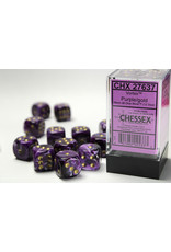 Chessex CHX27637 Vortex: 16mm D6 Purple/Gold/Black (12)