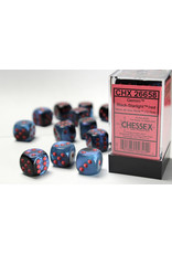 Chessex CHX26658 Gemini 7: 16mm D6 Black Starlight/Red (12)