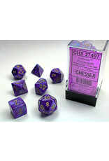 Chessex CHX27497 Lustrous: Poly Purple/Gold (7)