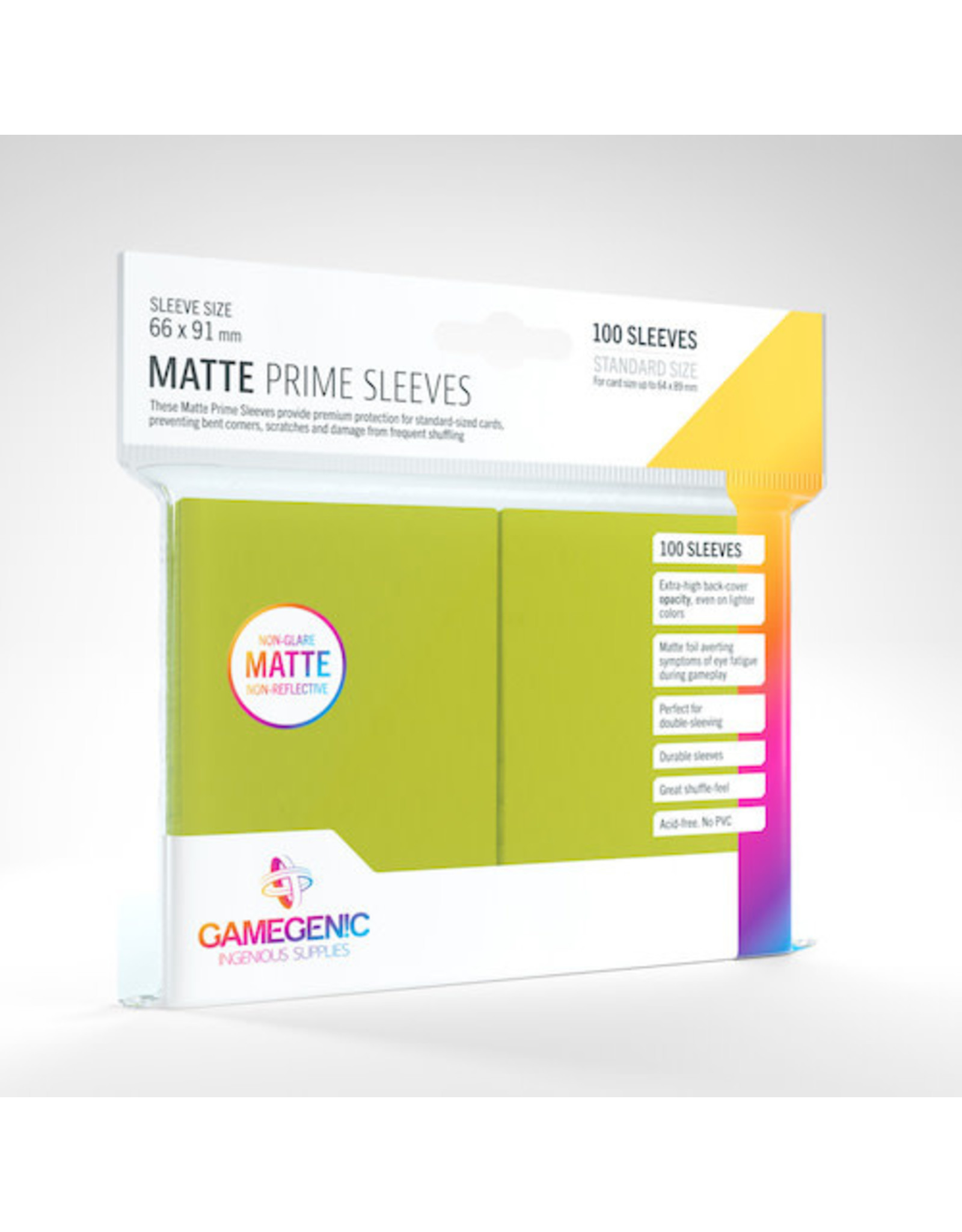 GAMEGEN!C GG1034 Matte Prime Sleeves Lime (100)