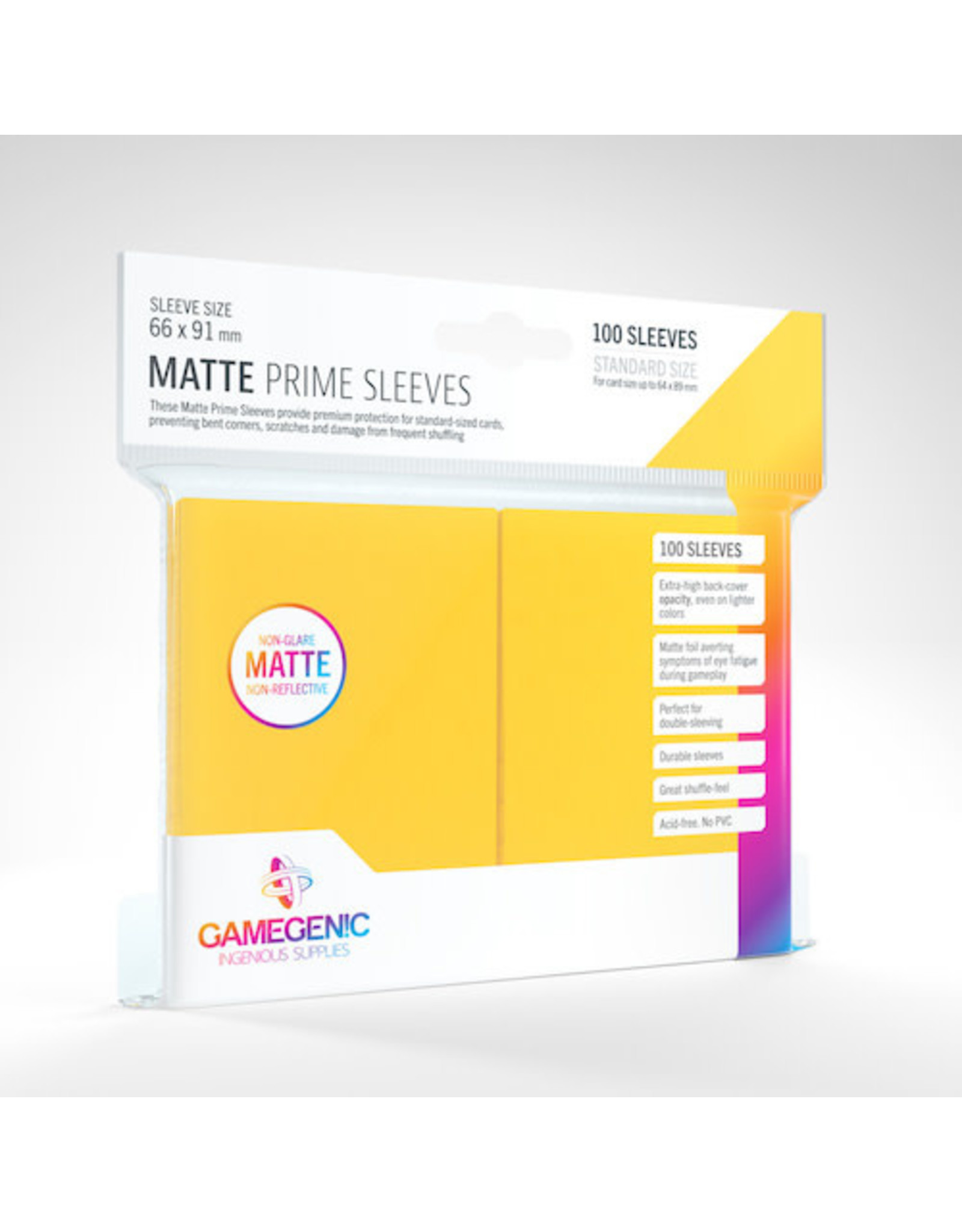 GAMEGEN!C GG1032 Matte Prime Sleeves Yellow (100)