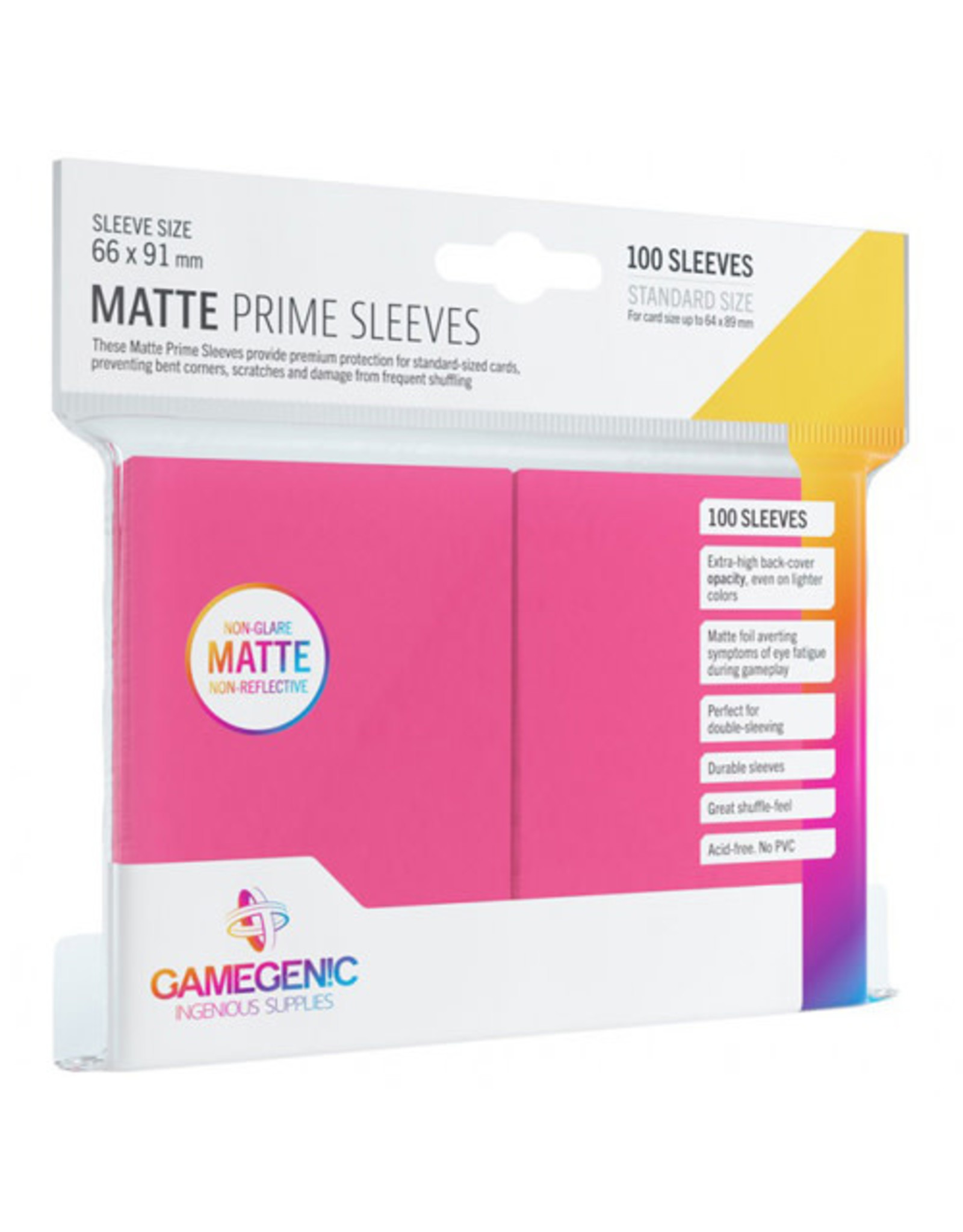 GAMEGEN!C GG1036 Matte Prime Sleeves Pink (100)
