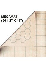 Chessex CHX97246 Megamat: 1in Reversible Squares-Hexes (34in x 48in Playing Surface)