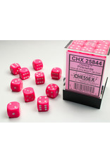 Chessex CHX25844 Opaque: 12mm D6 Pink/White (36)