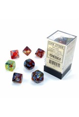 Chessex CHX27559 Nebula: Polyhedral Primary/blue Luminary 7-Die Set