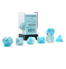 Chessex CHX26465 Gemini: Pearl-Turquoise/White/Blue (7)