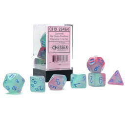 Chessex CHX26464 Gemini: Gel Green-Pink/blue (7)