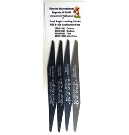 Stevens International HSX1236 Combination Pack #1: Dual Grit Angle Cut Hobby Stix Sanding Sticks