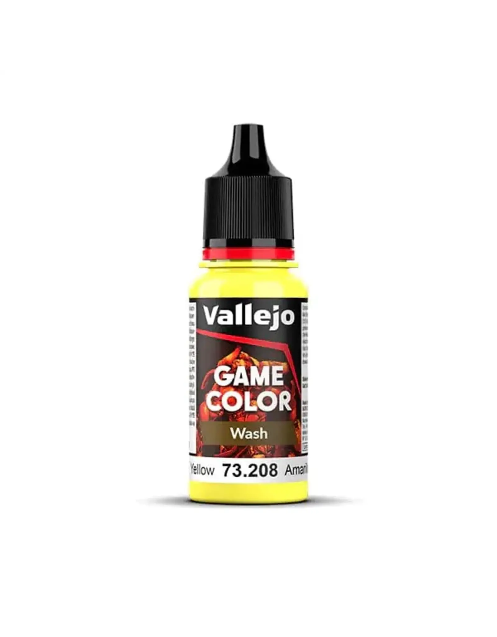 Vallejo VAL73208 Game Color: Washes- Yellow ,  18 ml.