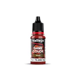 Vallejo VAL73206 Game Color: Washes- Red Wash, 17 ml.