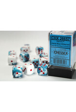 Chessex CHX26657 Gemini 7: 16mm D6 Astral Blue/White/Red (12)