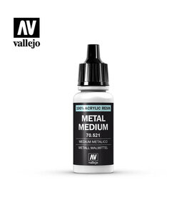 Vallejo VAL70521 Medium: Metallic Medium, 17 ml.