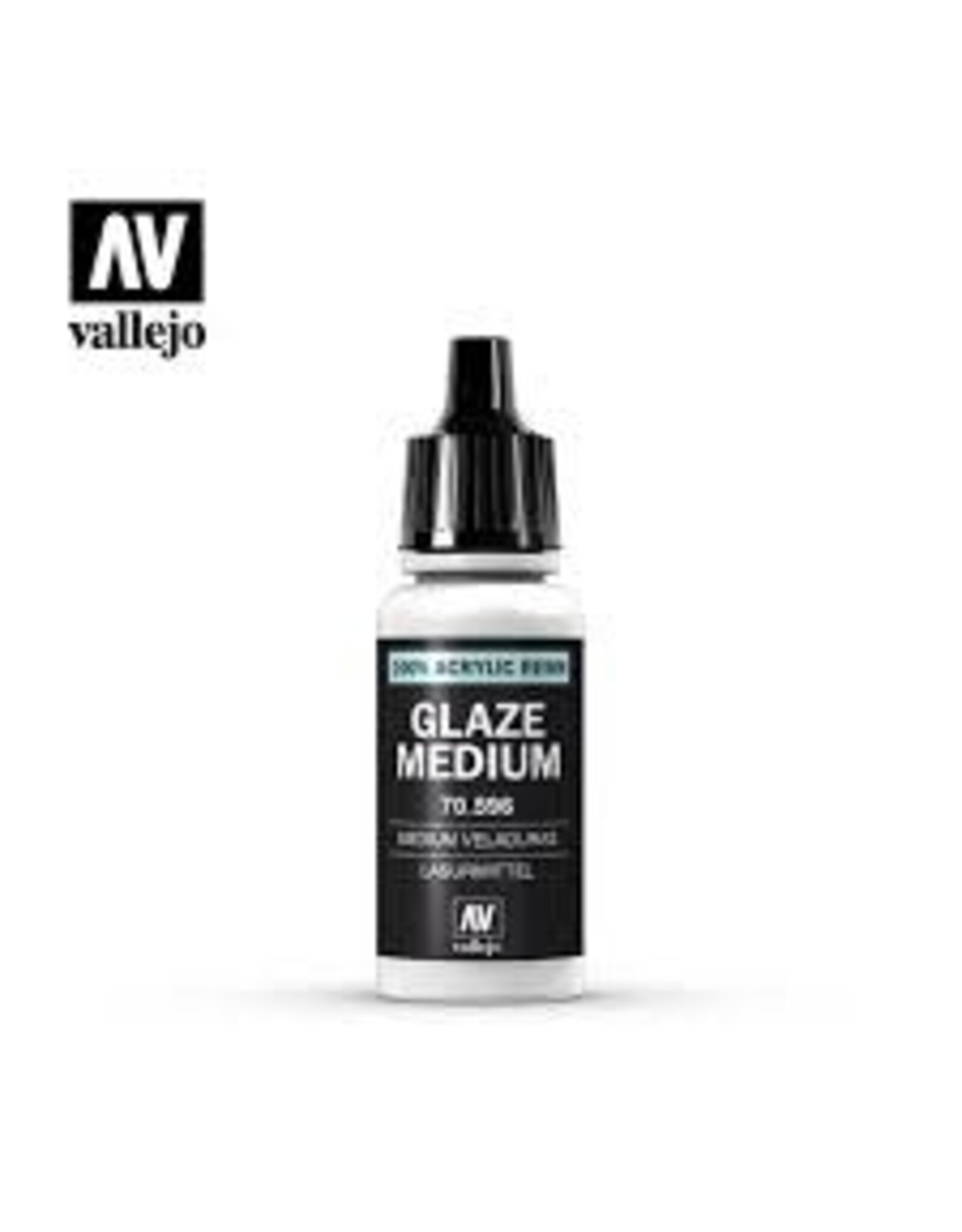 Vallejo VAL70596 Medium: Glaze Medium, 17 ml.