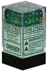 Chessex CHX27625  Borealis 2: 16mm D6 Light Green/Gold (12)