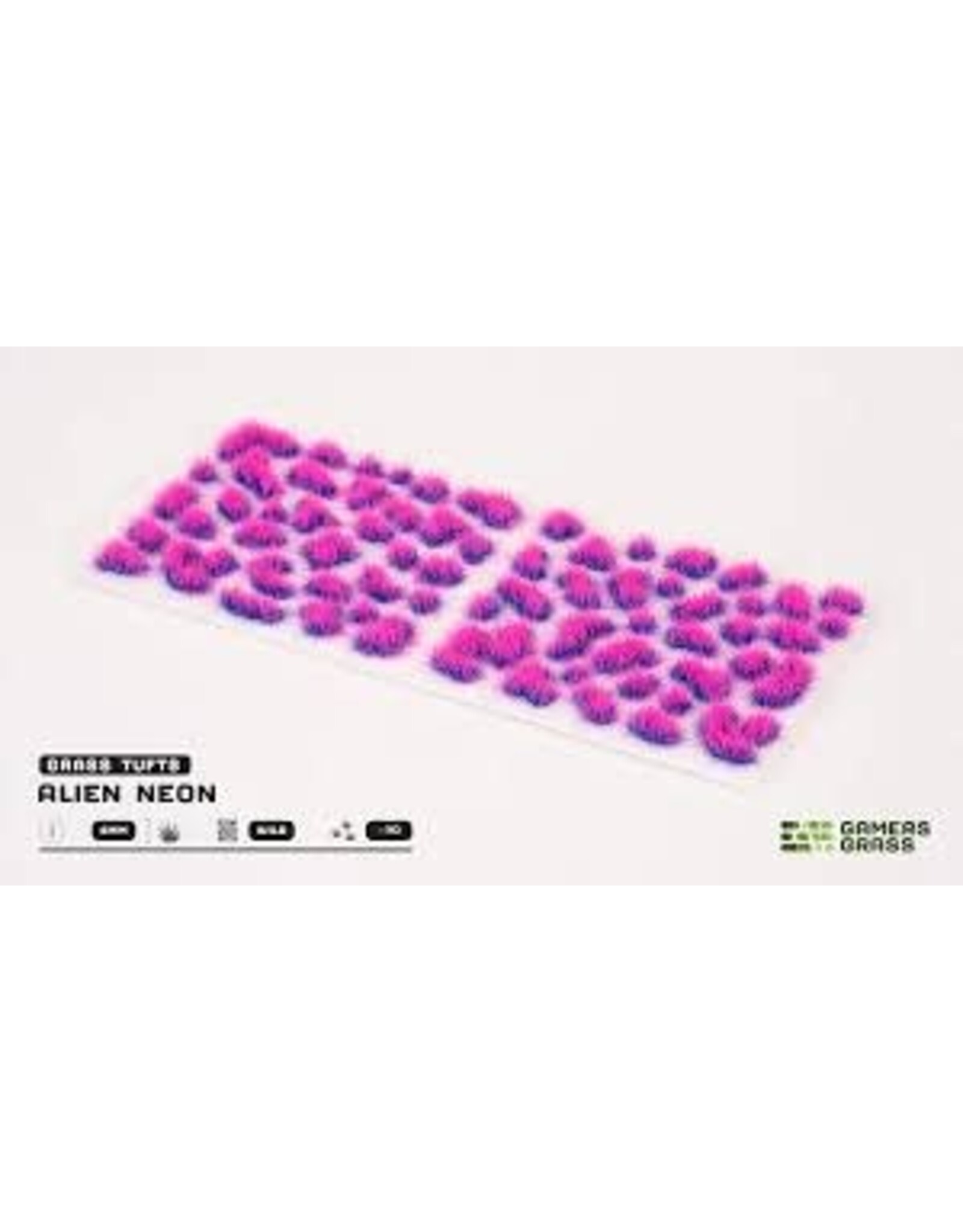 Gamers Grass GGR-789075 4mm Alien Neon Grass Tufts (70) (Self Adhesive)