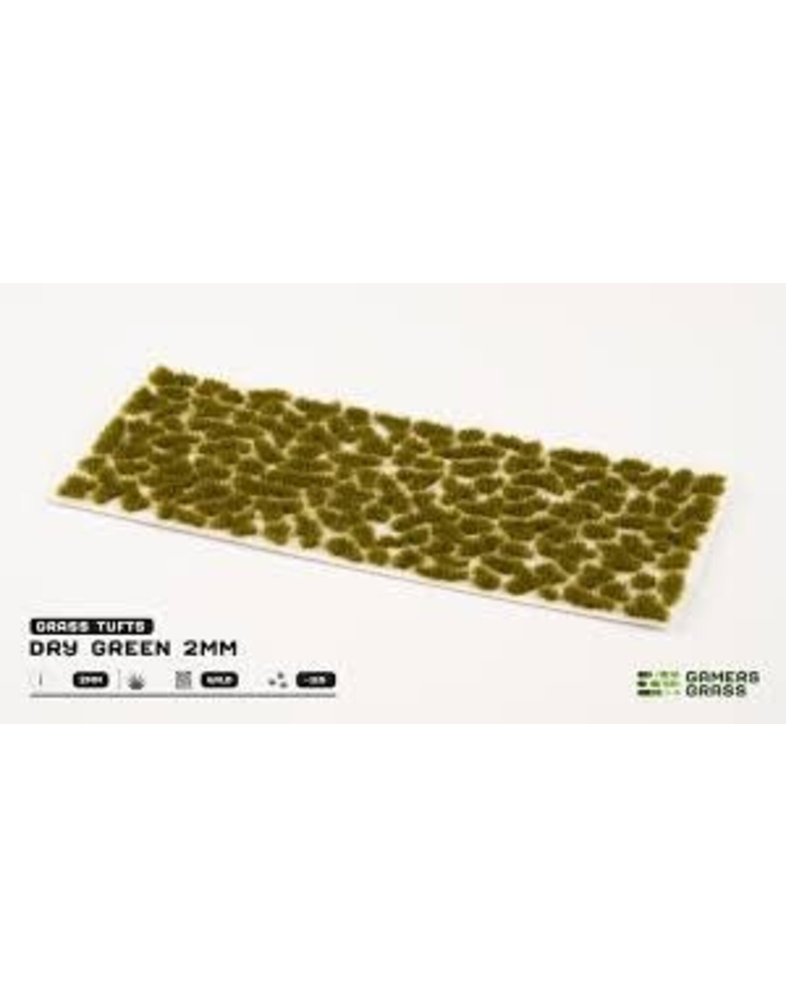 Gamers Grass GGR-790835	 2mm Dry Green Grass Tufts (115) (Self Adhesive)