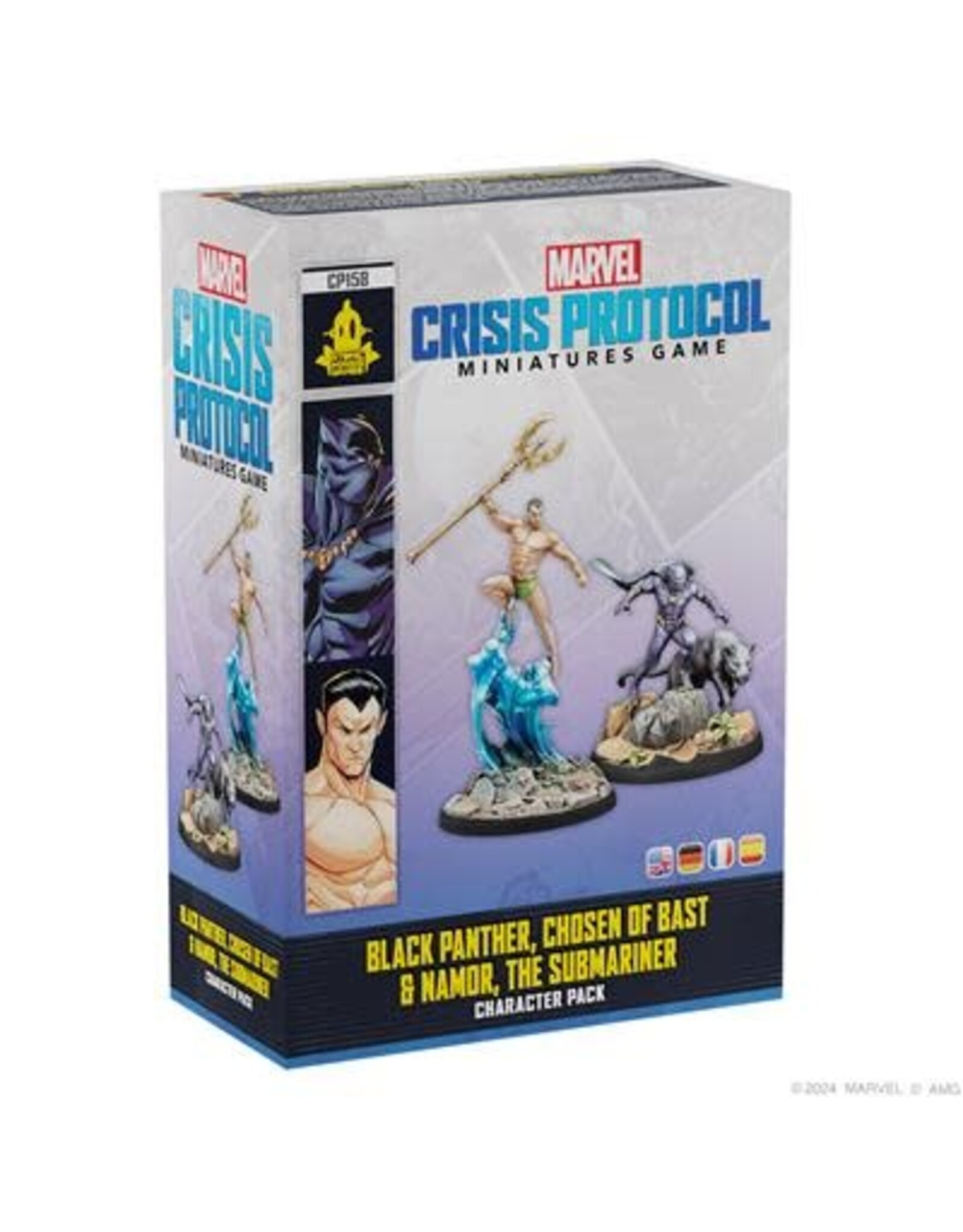 ATOMIC MASS GAMES CP158 Black Panther, Chosen of Bast & Namor, The Sub-Mariner