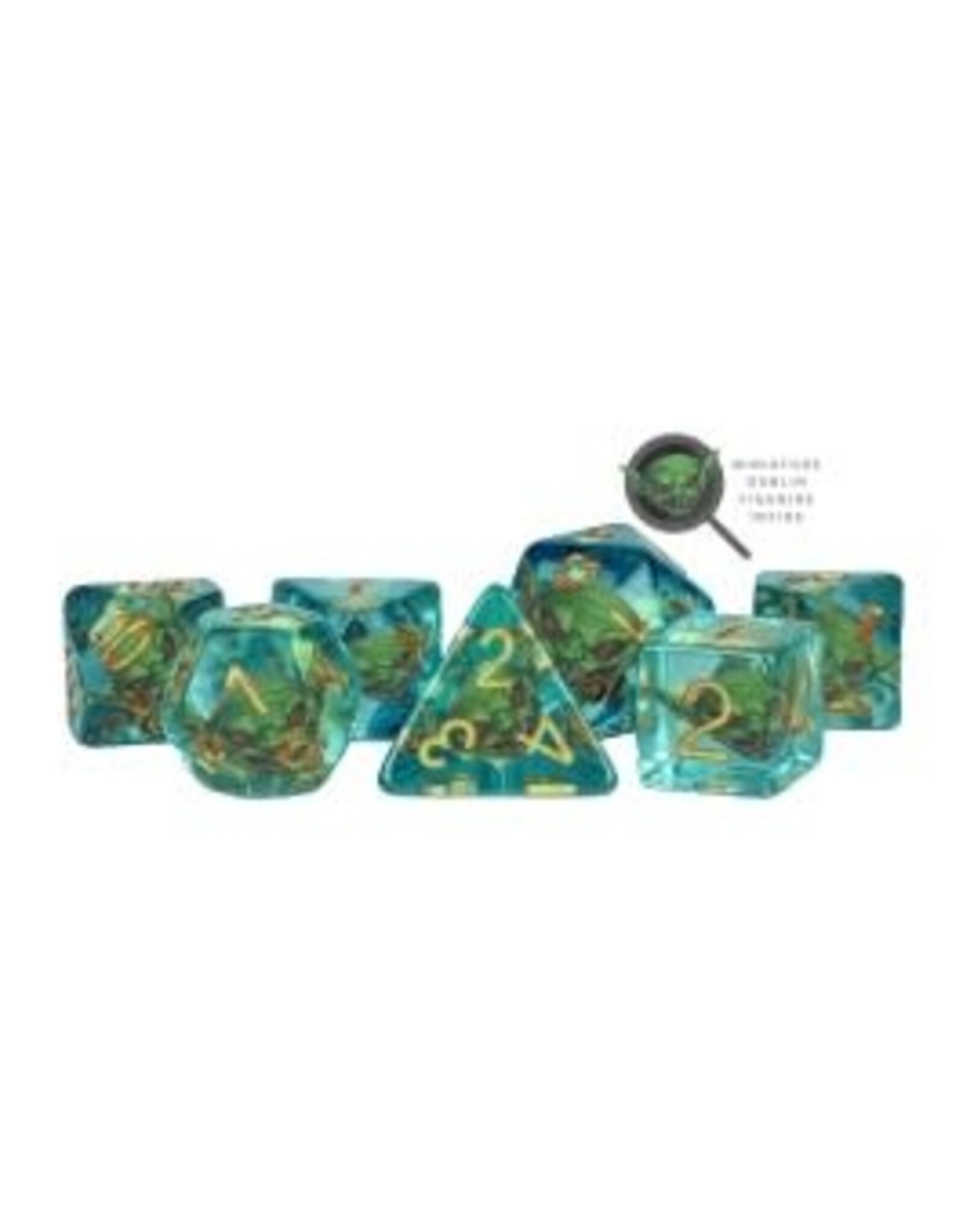 FRD 7CT Inclusion Poly Goblin Alchemist Dice