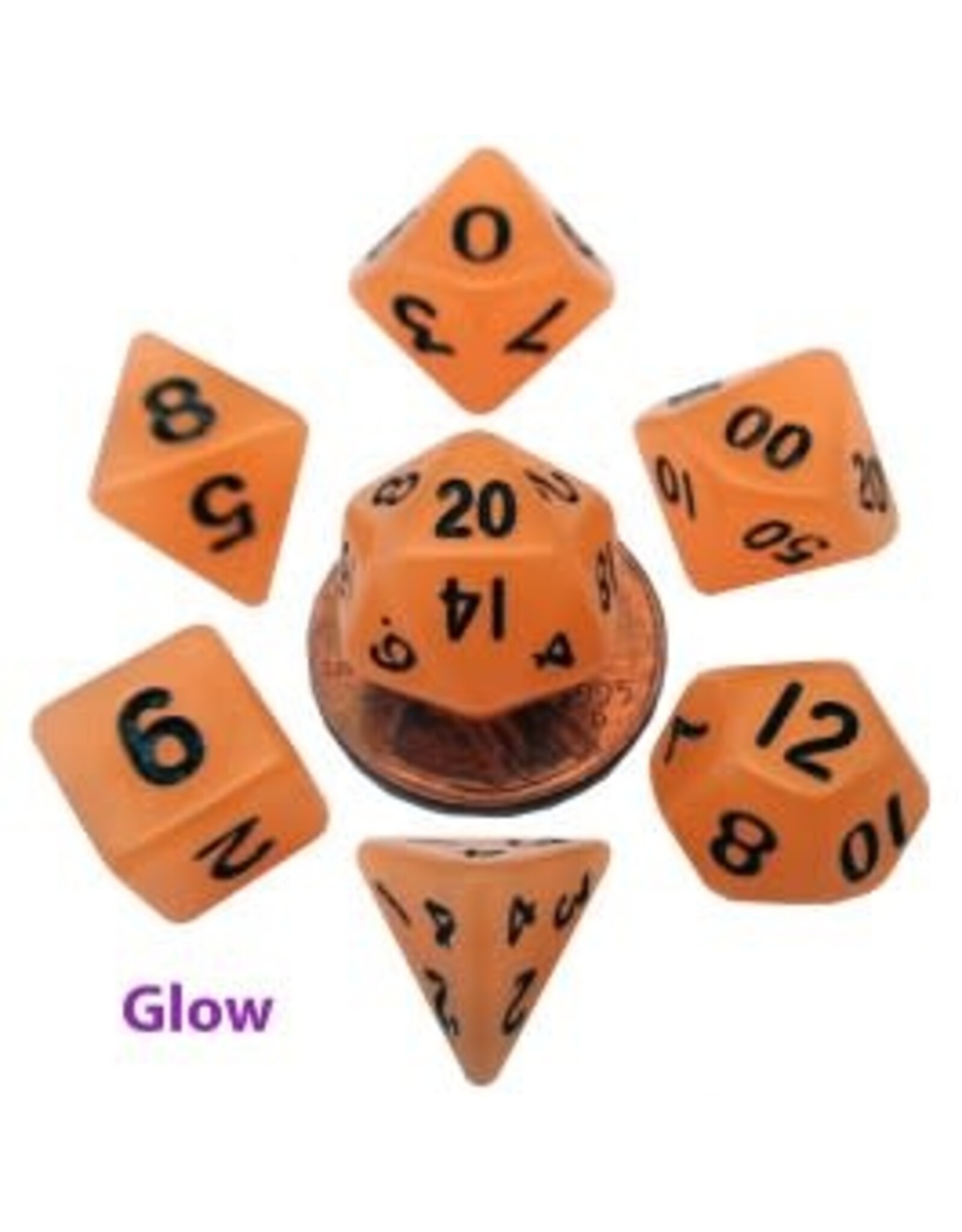 FRD 7CT 10mm Poly Dice Glow Orange