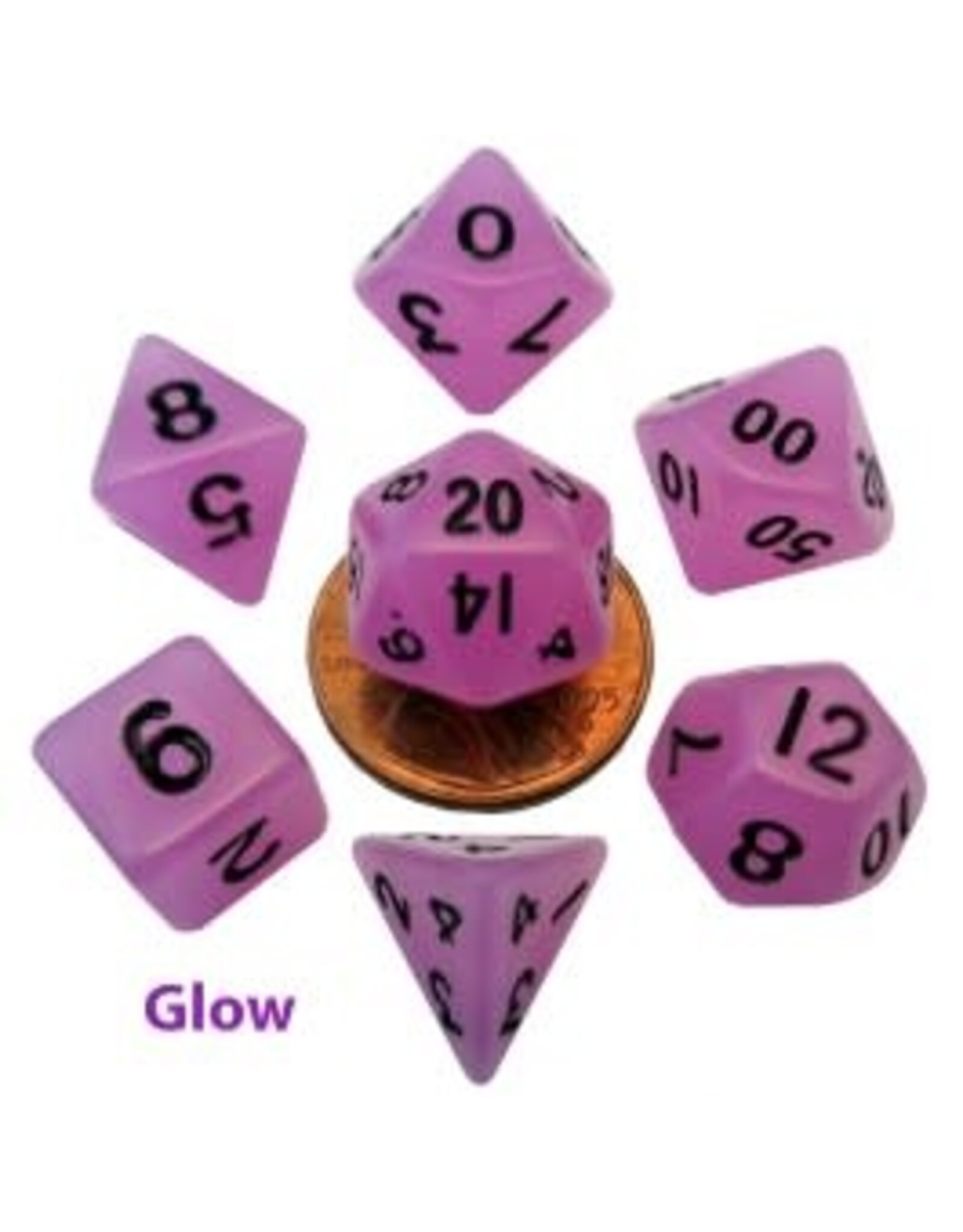 FRD 7CT 10mm Poly Dice Glow Purple