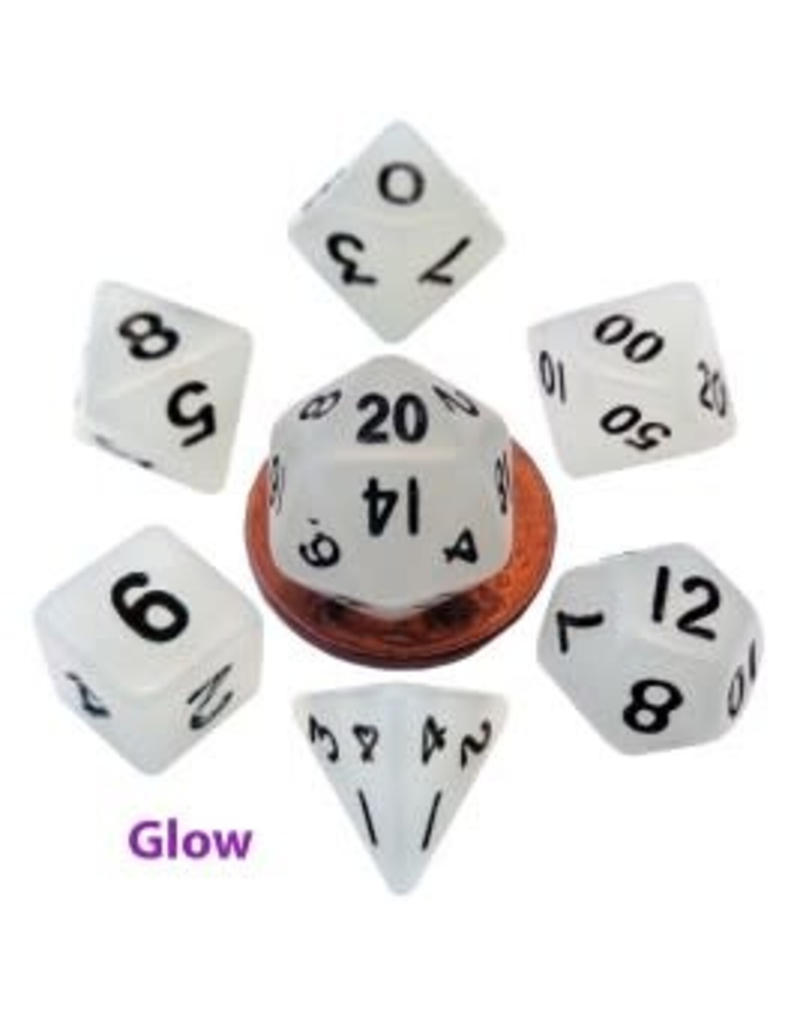 FRD 7CT 10mm Poly Dice Glow Clear