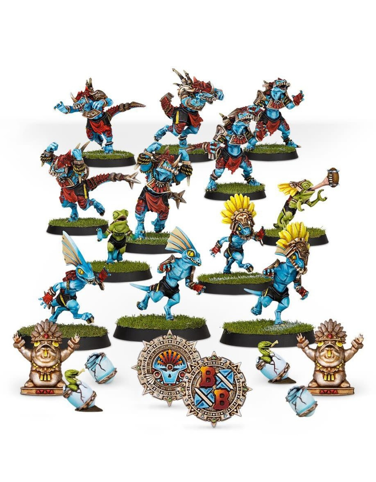 Games Workshop LIZARDMEN BLOOD BOWL TEAM – GWAKA'MOLI CRATER GATORS