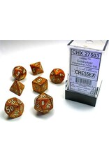 Chessex CHX27503 Glitter Polyhedral Gold/silver 7-Die Set