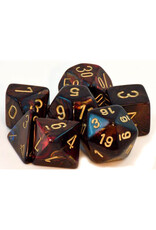 Chessex CHX20419 Scarab: Mini-Polyhedral Blue Blood/gold 7-Die Set