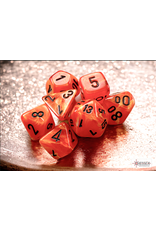Chessex CHX20433 Vortex: Mini-Polyhedral Orange/black 7-Die Set