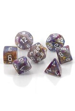 Chessex CHX20440 Festive: Mini-Polyhedral Carousel/white 7-Die Set