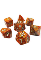Chessex CHX20503 Glitter: Mini-Polyhedral Gold/silver 7-Die Set