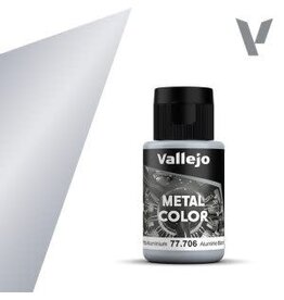 Vallejo VAL77706 Metal Color White Aluminium