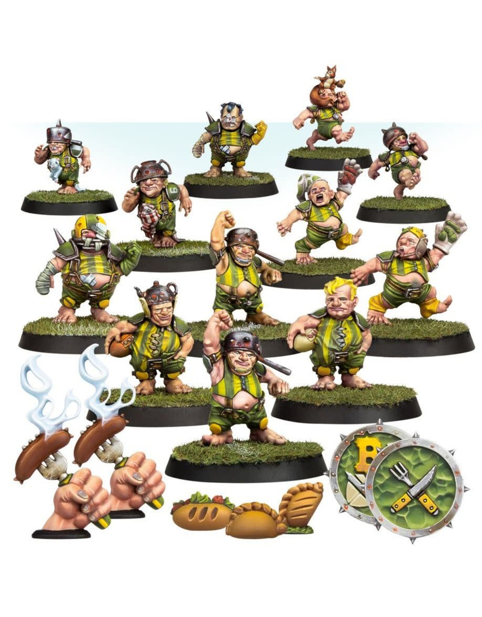 Games Workshop 202-41 Halfling Blood Bowl Team – Greenfield Grasshuggers