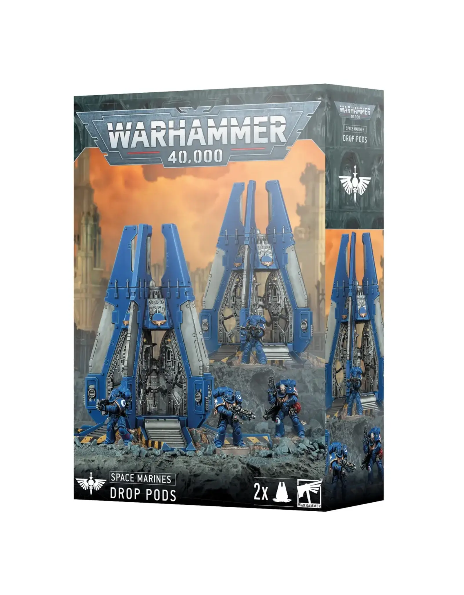 Games Workshop 48-101 SPACE MARINES: DROP PODS