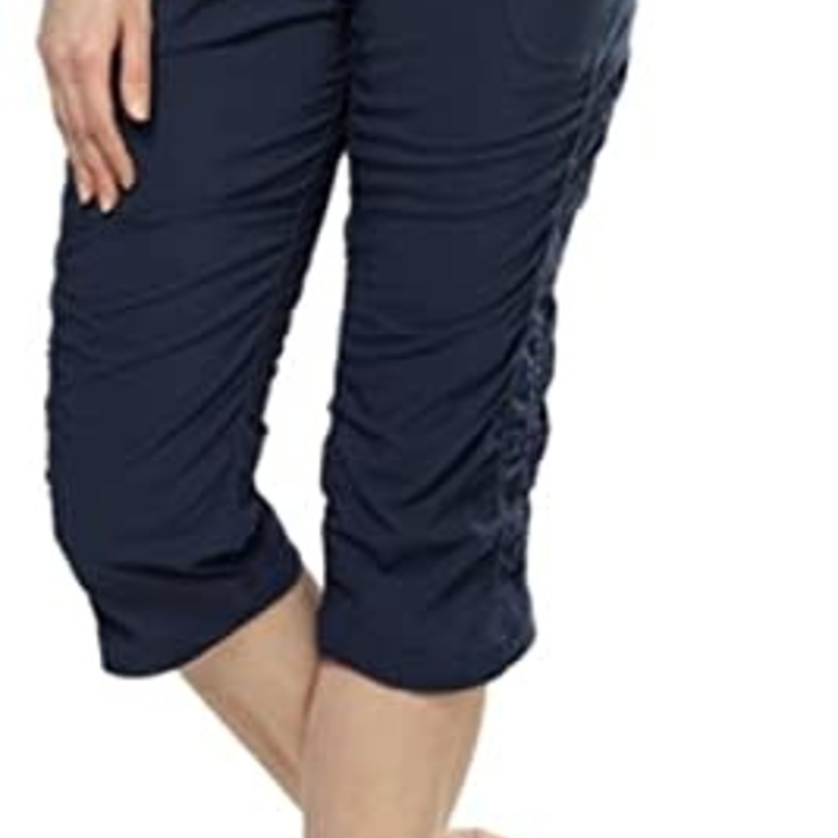 ruched capri pants