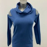Buffalo David Bitton Ladies Open Shoulder sweater BLUE Size M**