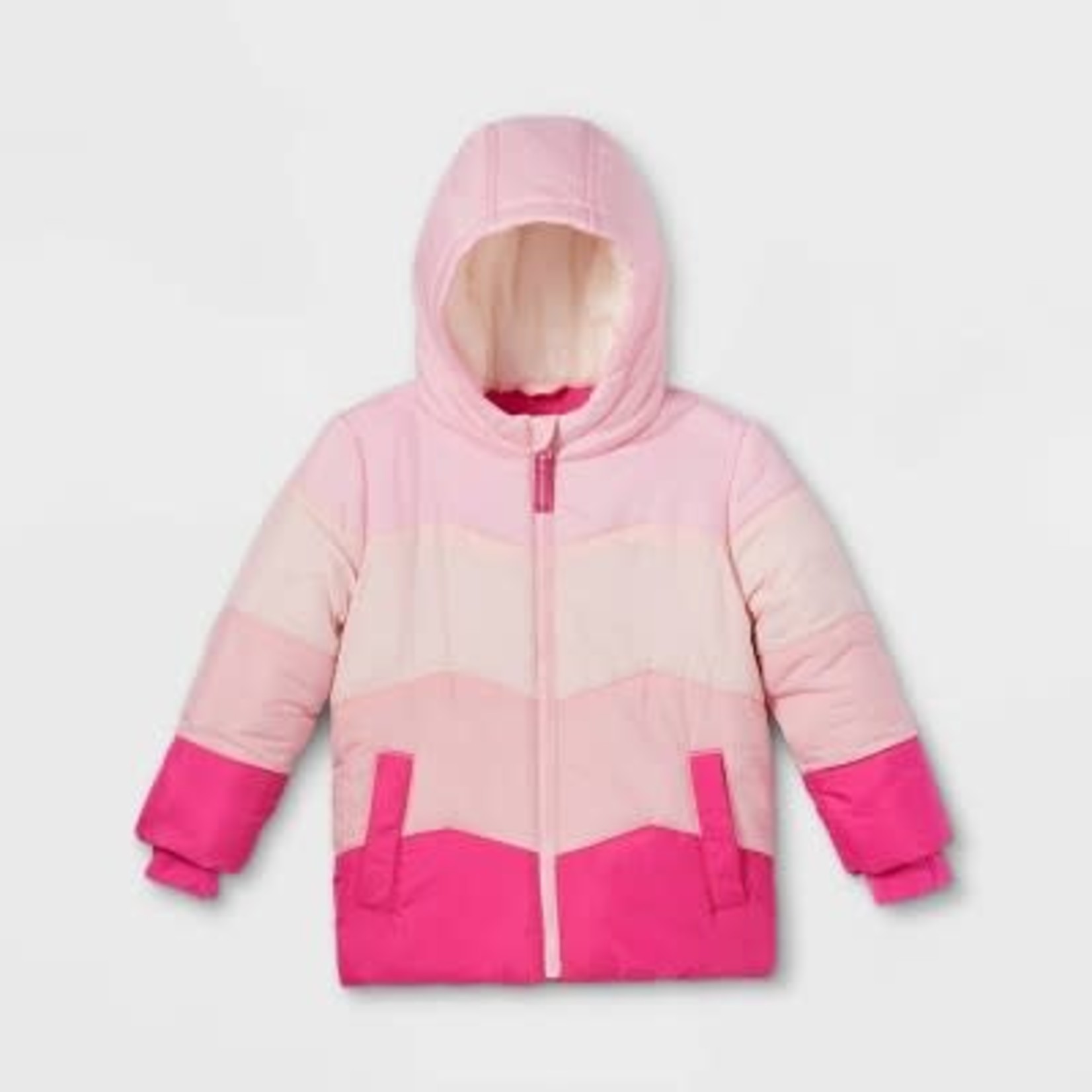 Toddler Girls' Colorblock Puffer Jacket 