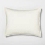 Solid Texture Stripe Pillow Sham - Hearth & Hand™ with Magnolia