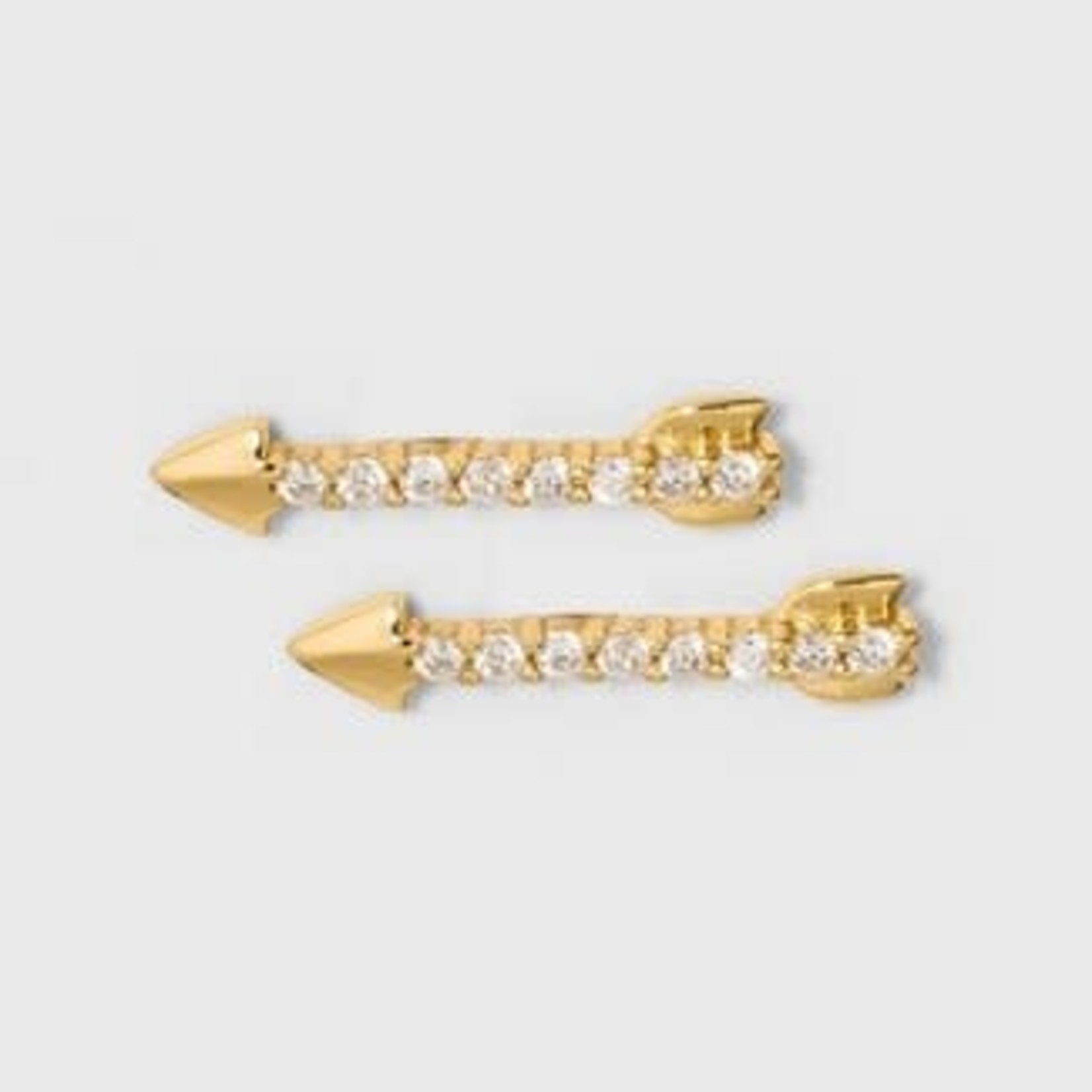 SUGARFIX by BaubleBar 14K Gold Plated Delicate Arrow Stud Earrings - Gold
