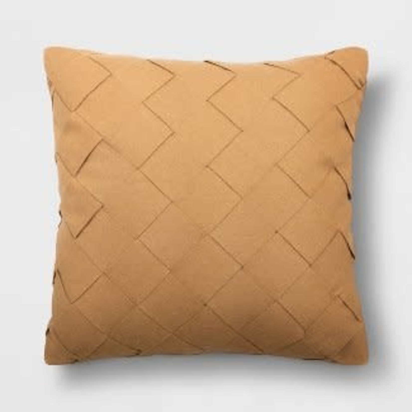 Oversized Basket Weave Square Throw Pillow Tan - Project 62™